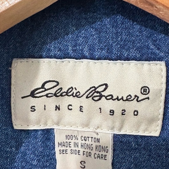 Eddie Bauer women’s vintage denim vest mid wash size small cotton - Picture 4 of 9